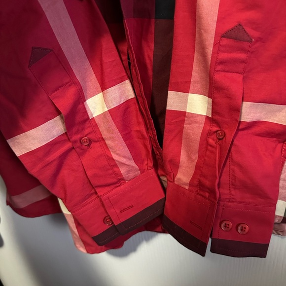 Burberry Red and Black Plaid Shirt - Picture 7 of 7